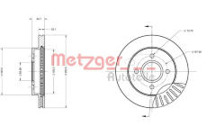 Brzdový kotouč METZGER 6110157