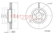 Brzdový kotouč METZGER 6110162