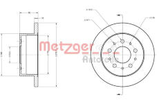 Brzdový kotouč METZGER 6110163