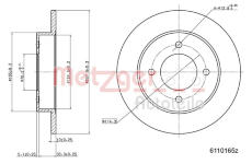 Brzdový kotouč METZGER 6110165