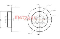 Brzdový kotouč METZGER 6110197