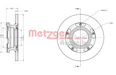 Brzdový kotouč METZGER AUTOTEILE 6110205