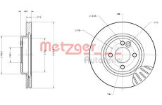 Brzdový kotouč METZGER 6110207