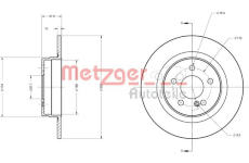 Brzdový kotouč METZGER 6110209