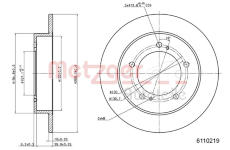 Brzdový kotouč METZGER 6110219