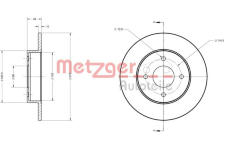 Brzdový kotouč METZGER 6110220