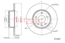 Brzdový kotouč METZGER 6110227