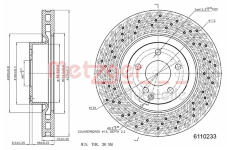 Brzdový kotouč METZGER 6110233