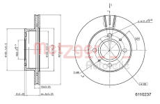 Brzdový kotouč METZGER 6110237