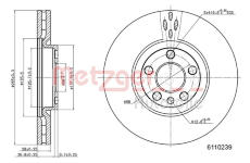 Brzdový kotouč METZGER 6110239