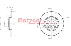 Brzdový kotouč METZGER 6110246