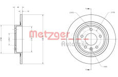 Brzdový kotouč METZGER 6110247