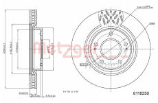 Brzdový kotouč METZGER 6110250