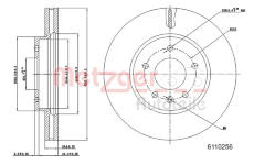 Brzdový kotouč METZGER 6110256