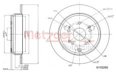 Brzdový kotouč METZGER 6110265