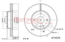 Brzdový kotouč METZGER 6110270