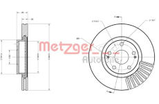 Brzdový kotouč METZGER 6110276