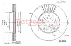 Brzdový kotouč METZGER 6110282