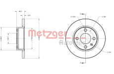 Brzdový kotouč METZGER 6110309