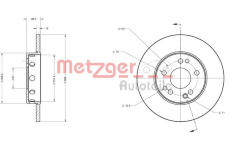 Brzdový kotouč METZGER 6110325