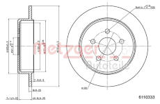 Brzdový kotouč METZGER 6110333