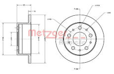 Brzdový kotouč METZGER 6110338