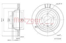 Brzdový kotouč METZGER 6110344