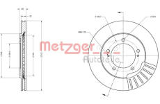 Brzdový kotouč METZGER 6110347