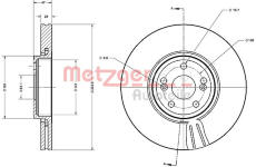 Brzdový kotouč METZGER 6110349