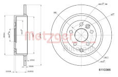 Brzdový kotouč METZGER 6110366