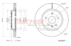 Brzdový kotouč METZGER 6110371