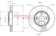 Brzdový kotouč METZGER 6110386