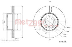 Brzdový kotouč METZGER 6110395