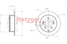 Brzdový kotouč METZGER 6110396