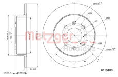 Brzdový kotouč METZGER 6110400