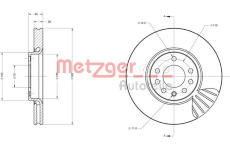 Brzdový kotouč METZGER 6110404