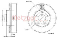 Brzdový kotouč METZGER 6110421