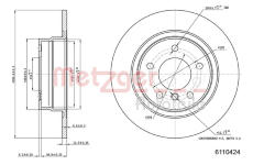 Brzdový kotouč METZGER 6110424