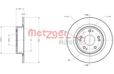 Brzdový kotouč METZGER 6110426