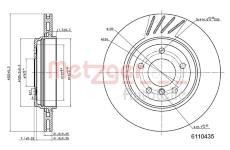 Brzdový kotouč METZGER 6110435