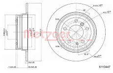 Brzdový kotouč METZGER 6110447