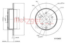 Brzdový kotouč METZGER 6110455