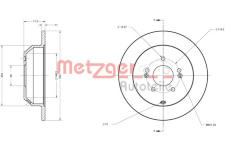 Brzdový kotouč METZGER 6110460