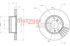 Brzdový kotouč METZGER 6110461