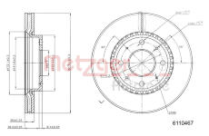 Brzdový kotouč METZGER 6110467