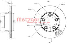 Brzdový kotouč METZGER 6110477