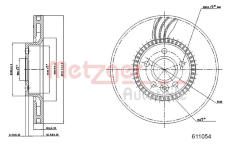 Brzdový kotouč METZGER 6110504