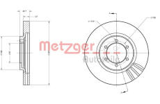 Brzdový kotouč METZGER 6110508