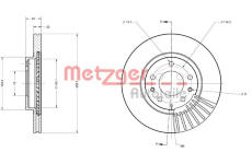 Brzdový kotouč METZGER AUTOTEILE 6110541