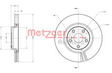 Brzdový kotouč METZGER 6110542